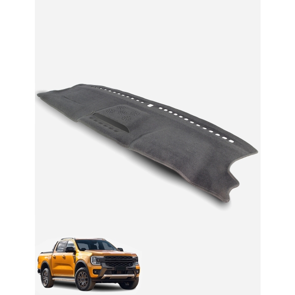 Ford Ranger PY Wildtrak/Raptor models WITH centre speaker & WITH front glovebox Dash Mat in Charcoal