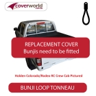 mazda bt50 - freestyle cab -  soft tonneau cover - replacement bunji